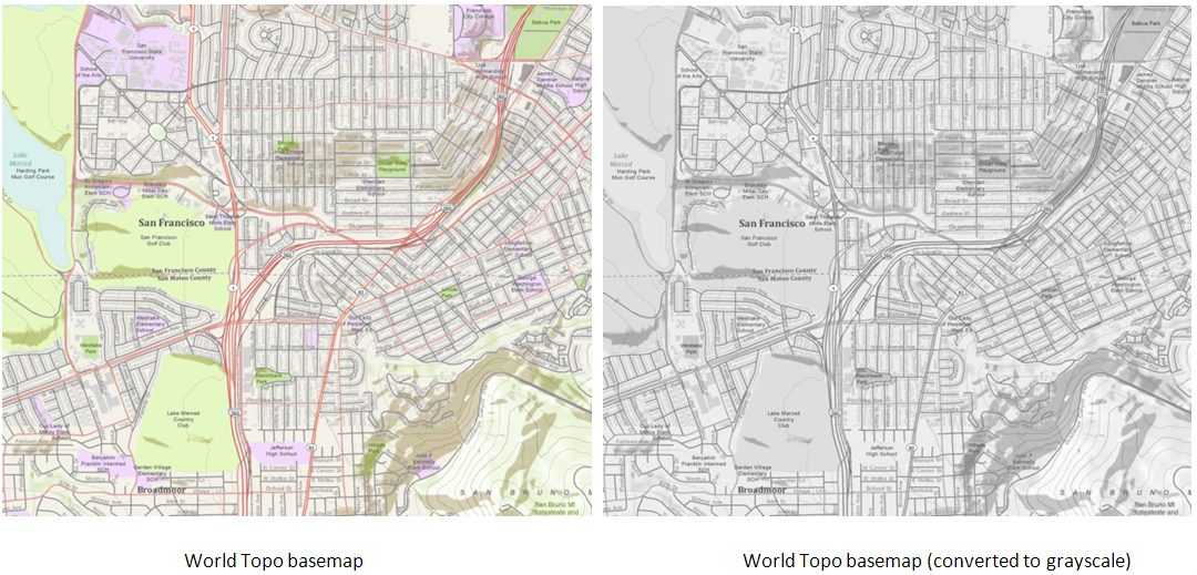 Grayscale map