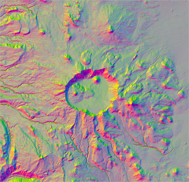 Aspect-slope Map