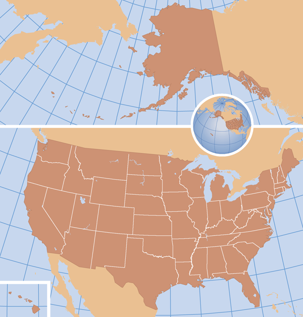 Location Of Alaska On Usa Maps