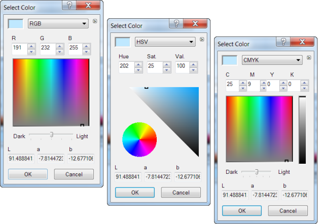 Color Advacnes Settings - All 3