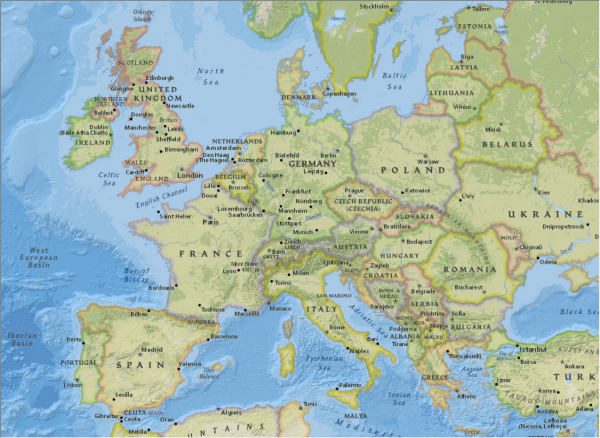 NGBasemap - Europe