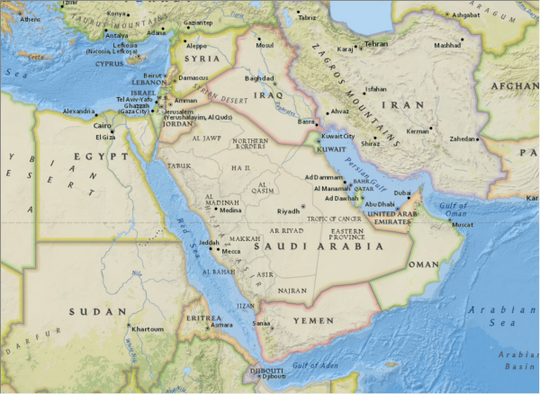 NGBasemap - MIddle East