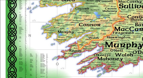 RAKE Surname Maps of Ireland