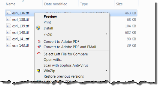 Fonts in ArcGIS Symbols - Figure 6