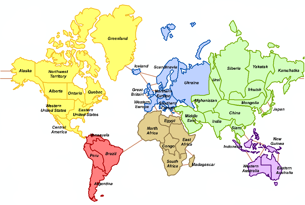 World Map With Labels