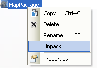 Map Packages - Unpack