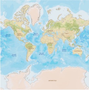 Mercator-based ArcGIS Online map