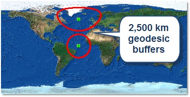 Geodetically correct buffers