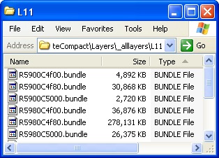BUNDLE files in a compact cache