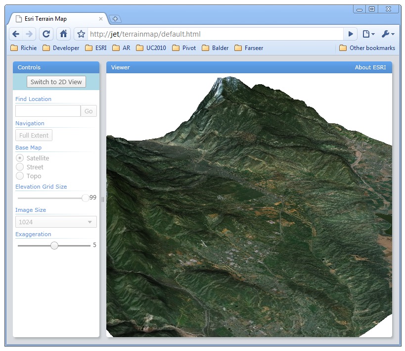 3D Terrain Mapping in a Browser